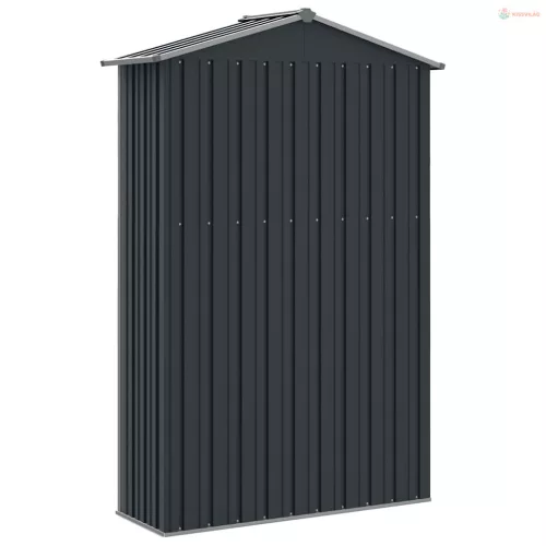 Antracitszürke horganyzott acél kerti fészer 116x45x175 cm