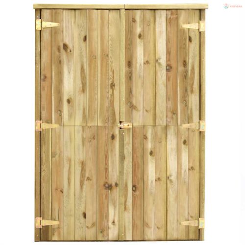 Kerti impregnált fenyőfa szerszámoskamra 123 x 50 x 171 cm