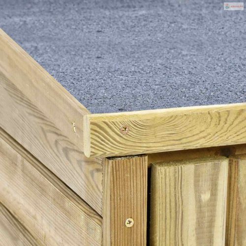 Kerti impregnált fenyőfa szerszámoskamra 123 x 50 x 171 cm