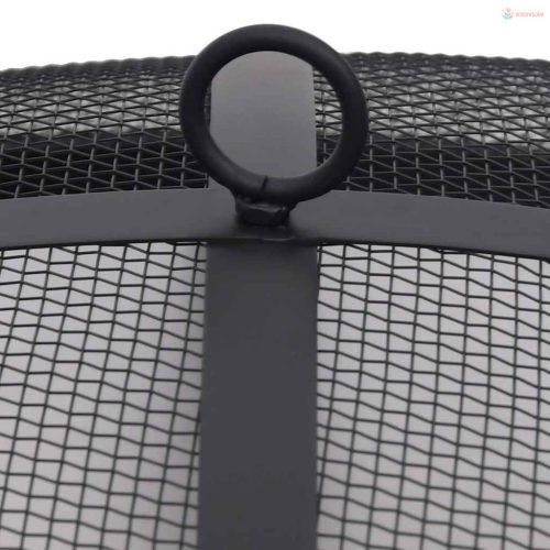 Rozsdamentes acél kültéri tűztál grillráccsal 76 cm