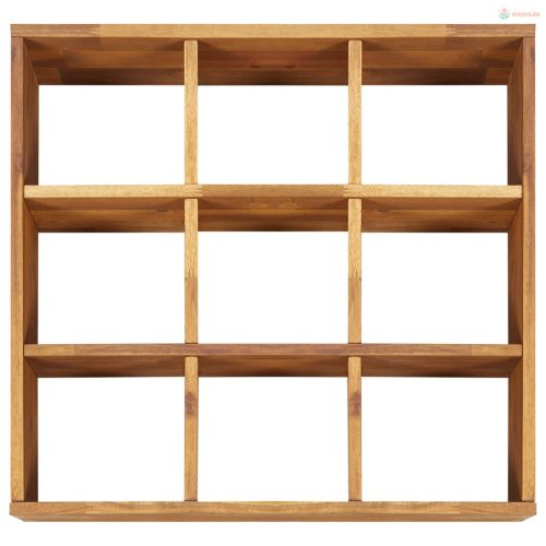 Tömör akácfa kerti magaságyás 60 x 60 x 15 cm