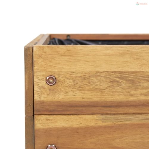 Kerti tömör akácfa magas ágyás 50 x 40 x 45 cm