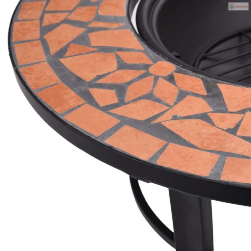 Terrakotta kerámia mozaik tűztál 68 cm