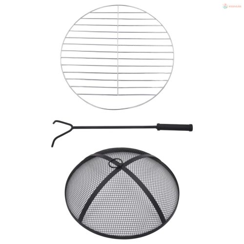 Terrakotta kerámia mozaik tűztál asztallal 68 cm