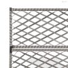 Szürke rácsos polyrattan magaságyás 3 kaspóval 83 x 30 x 130 cm