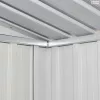 Antracitszürke acél kerti fészer