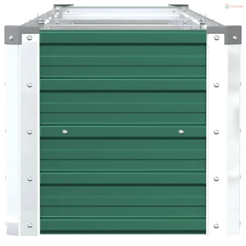 Zöld horganyzott acél kerti magaságyás 320 x 40 x 45 cm