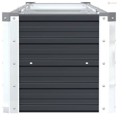 Antracitszürke horganyzott acél kerti magaságyás 320x40x45 cm