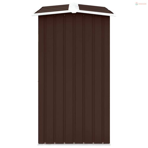 Barna horganyzott acél kerti tűzifatároló 172 x 91 x 154 cm