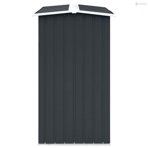 Antracit horganyzott acél tűzifatároló 172 x 91 x 154 cm