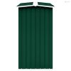 Zöld horganyzott acél kerti tűzifatároló 330 x 92 x 153 cm