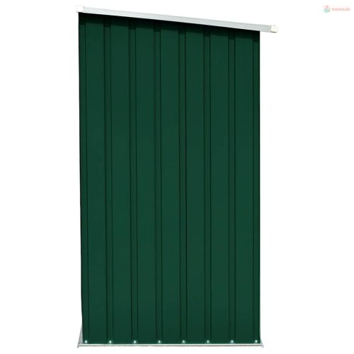 Zöld horganyzott acél kerti tűzifatároló 163 x 83 x 154 cm