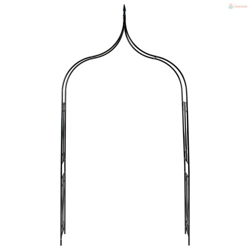 Sötétzöld vas kerti boltív 142 x 37 x 275 cm