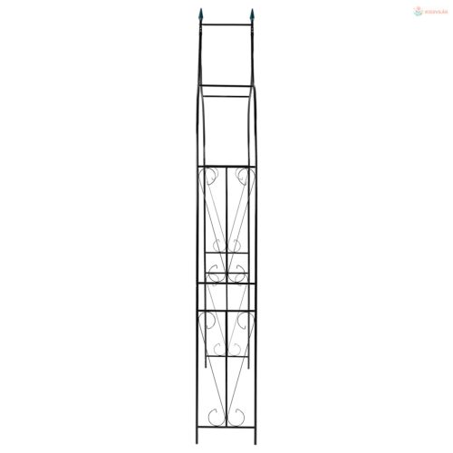 Sötétzöld vas kerti boltív 142 x 37 x 275 cm