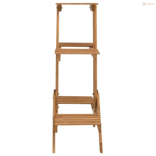 Fenyőfa virágtartó állvány 83 x 25 x 83 cm