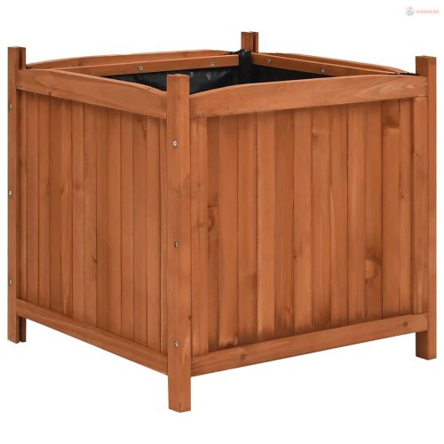 2 db fenyőfa magaságyás 50 x 50 x 50 cm