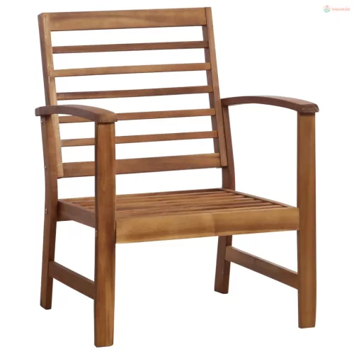 4-részes tömör akácfa kerti társalgószett