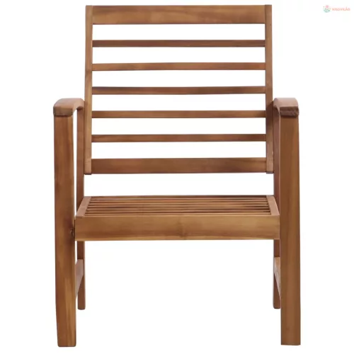 4-részes tömör akácfa kerti társalgószett