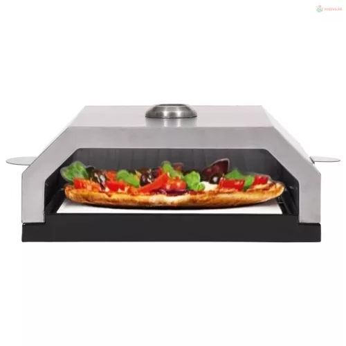 Pizzasütő kerámialappal gázüzemű/faszenes grillezőhöz