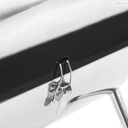 Rozsdamentes acél hordozható asztali faszenes grillsütő