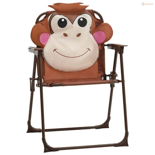 3 részes barna kerti gyerekbisztrószett napernyővel