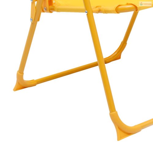 3 részes sárga kerti gyerekbisztrószett napernyővel