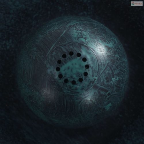 Zöld műanyag madárfürdető szökőkúttal 50 x 91 cm