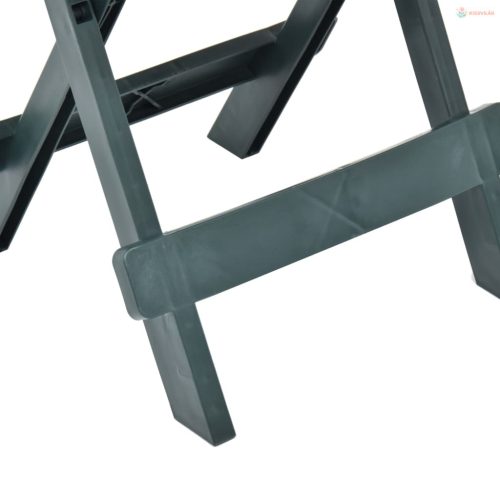 Zöld műanyag összecsukható kerti asztal 45 x 43 x 50 cm