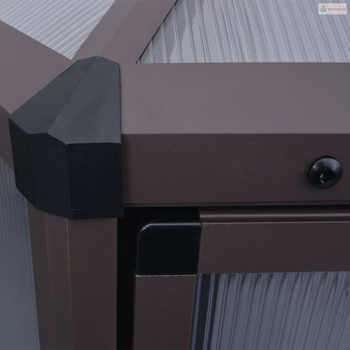 Alumínium melegház 240 x 211 x 232 cm