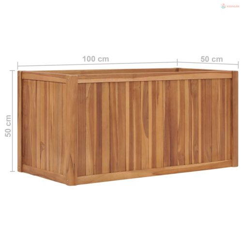 Tömör tíkfa magaságyás 150 x 50 x 50 cm