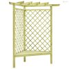 Impregnált fenyőfa kerti sarokpergola 130 x 130 x 197 cm