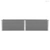 Szürke WPC kerti magaságyás 250 x 50 x 54 cm