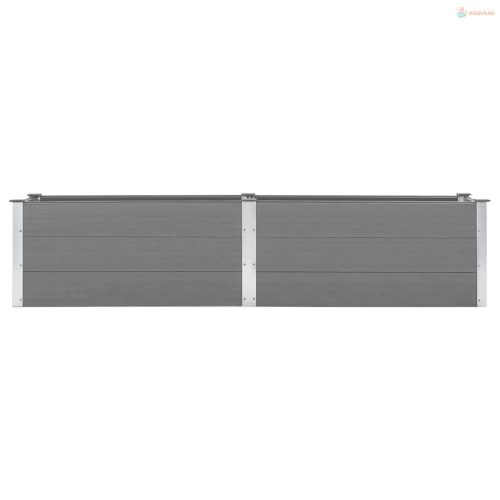 Szürke WPC kerti magaságyás 250 x 50 x 54 cm