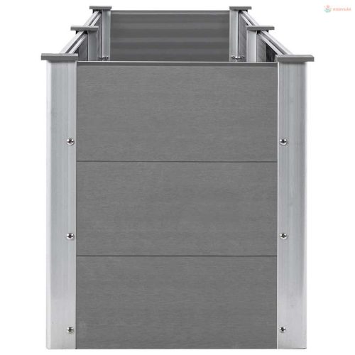 Szürke WPC kerti magaságyás 250 x 50 x 54 cm