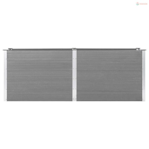 Szürke WPC kerti magaságyás 250 x 50 x 91 cm