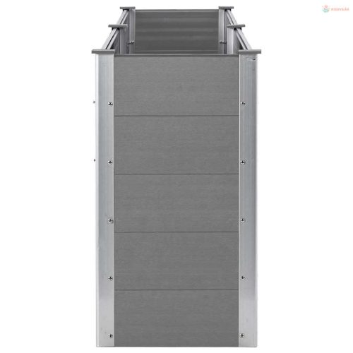 Szürke WPC kerti magaságyás 250 x 50 x 91 cm