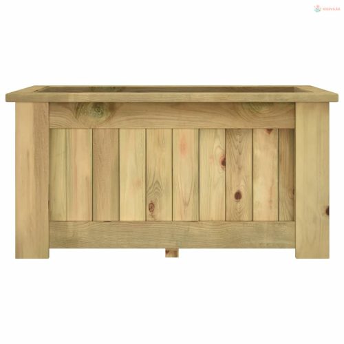 Impregnált fenyőfa magaságyás 100 x 50 x 50 cm