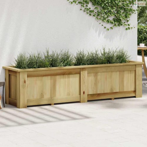 Impregnált fenyőfa magaságyás 196 x 50 x 50 cm