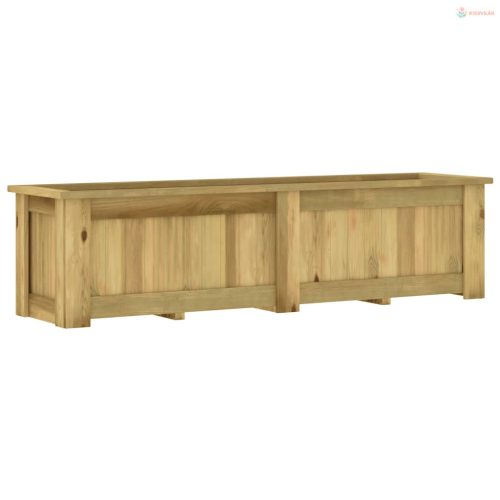 Impregnált fenyőfa magaságyás 196 x 50 x 50 cm