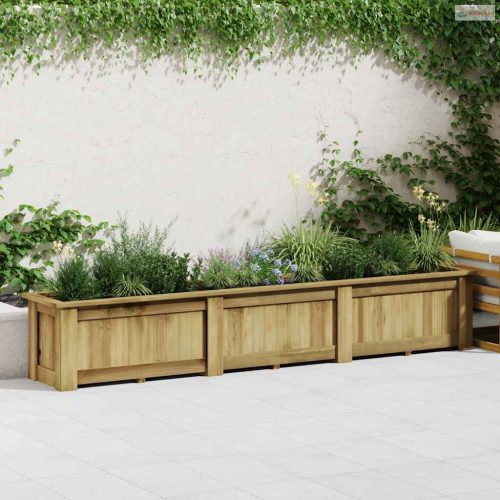 Impregnált fenyőfa magaságyás 291 x 50 x 50 cm