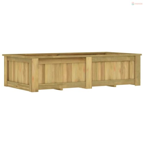 Impregnált fenyőfa magaságyás 196 x 100 x 50 cm