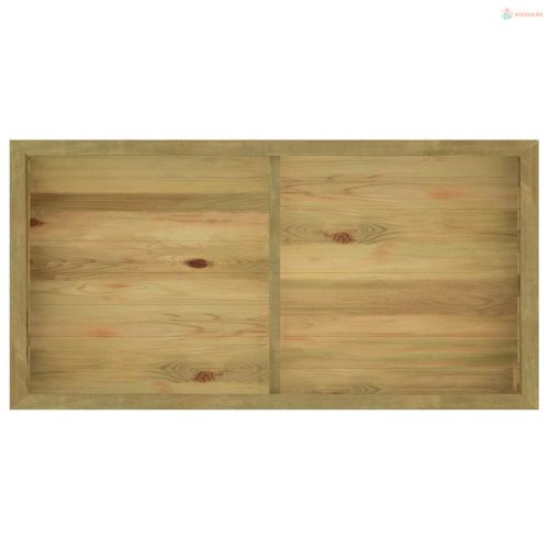 Impregnált fenyőfa magaságyás 196 x 100 x 50 cm