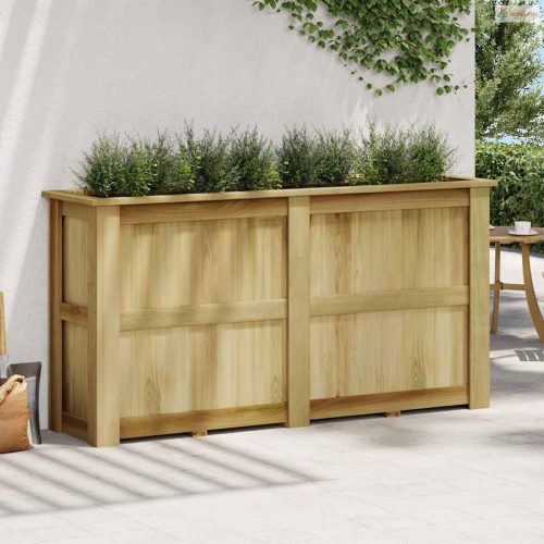 Impregnált fenyőfa magaságyás 196 x 50 x 100 cm