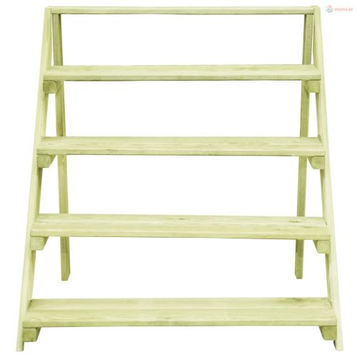 Impregnált fenyőfa virágtartó állvány 80 x 80 x 80 cm