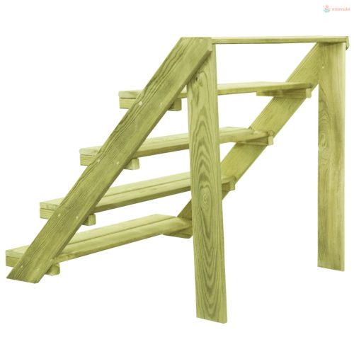 Impregnált fenyőfa virágtartó állvány 80 x 80 x 80 cm