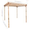 Bambuszpergola 170 x 170 x 220 cm