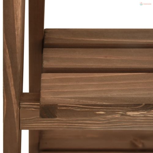 Tömör fenyőfa virágtartó táblával 40 x 30 x 90 cm