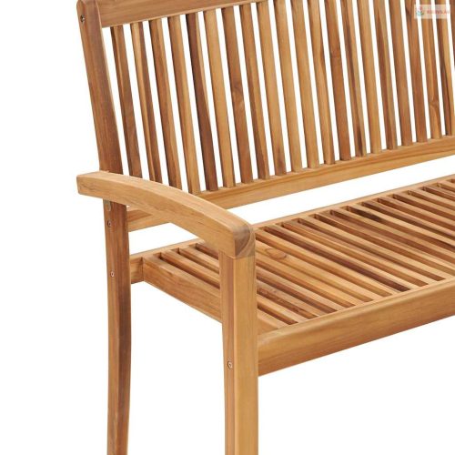 2 személyes tömör tíkfa kerti pad asztallal 120 cm