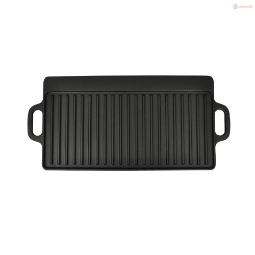 Megfordítható öntöttvas grilltálca 38 x 23 cm