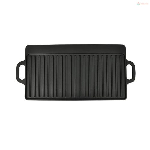 2 db megfordítható öntöttvas grilltálca 38 x 23 cm